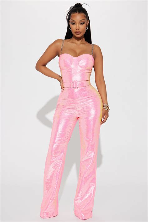 fendi couture pink sequin jumpsuit|pink Fendi shoes.